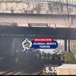 [VIDEO] Pecah! Massa Lempar Bom Molotov, Polisi Balas Gas Air Mata