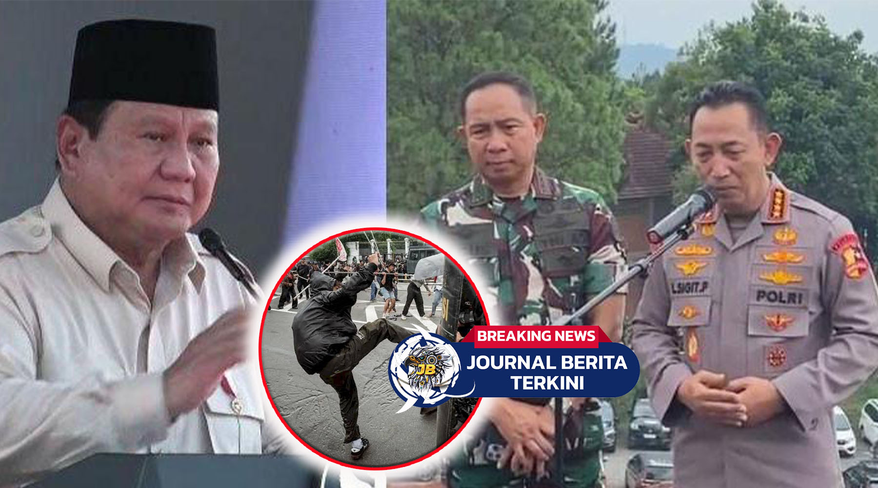 VIDEO] Perintah Prabowo ke Panglima-Kapolri untuk Tindak Massa Anarkis