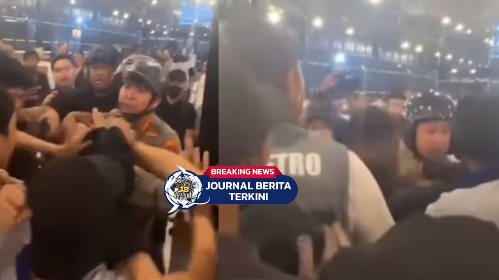 [VIDEO] Ribut! Pengunjung Mie Gacoan Bantu Pendemo Dari Polisi, Hampir Bentrok!!