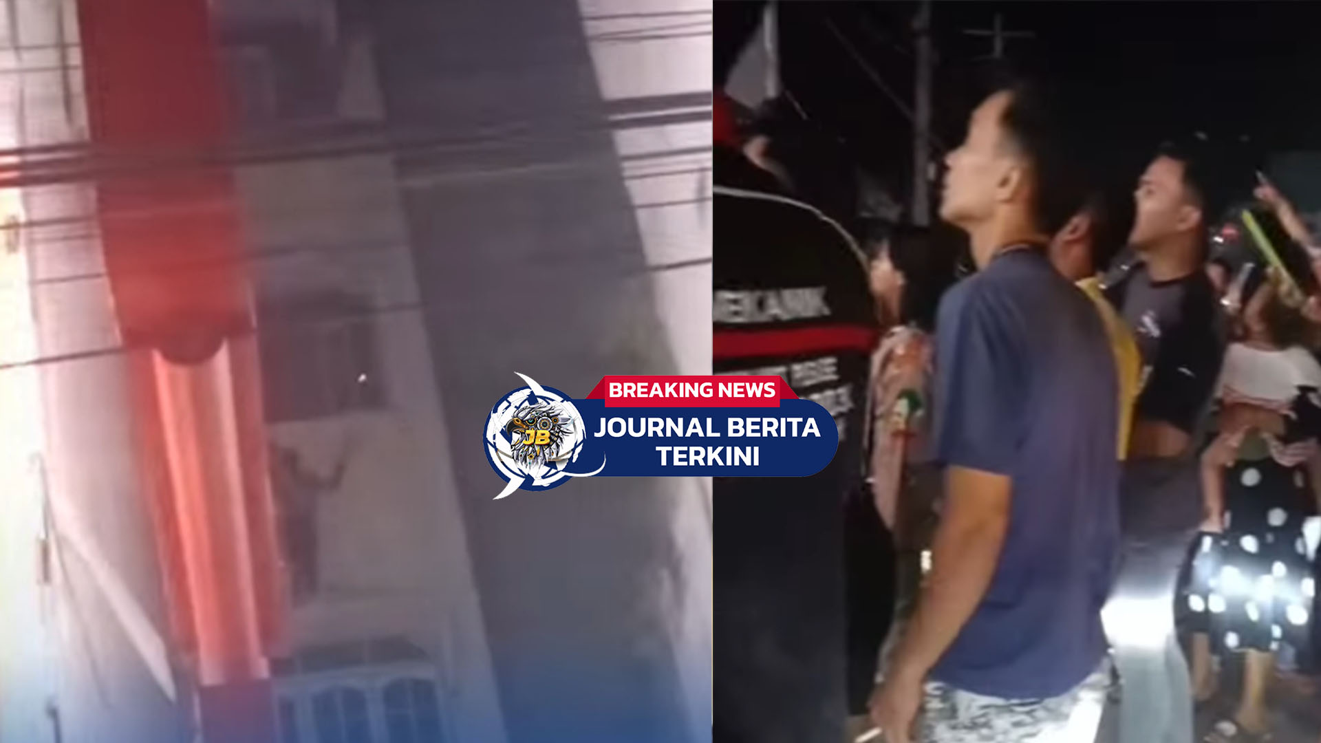 [VIDEO] Viral Aksi Dugaan Pencurian! Seorang Pria Memanjat Tembok Bagunan Ruko Bak Spider-Man