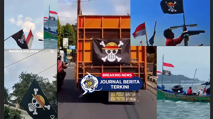 [VIDEO] Viral! Menjelang HUT RI yang Ke-80, Sejumlah Warga Kibarkan Bendera One Piece dan Merah Putih