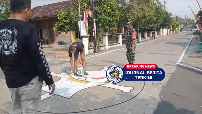 [VIDEO] Viral Mural One Piece di Sragen Dihapus dengan Pengawasan Aparat