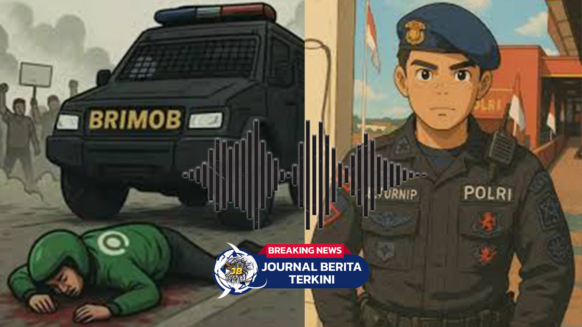 [VIDEO] Viral! Rekaman Voice Noted Diduga Anggota Brimob Tentang Kejadian Mencekam Demo Anarkis