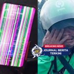 [VIDEO] Demi Nafkah! Abang Ojol Cari Orderan dengan HP Rusak Bergaris Warna Warni