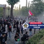 [VIDEO] Demo di DPRD Sulut sempat ricuh, massa kocar-kacir saat aksi kejar-kejaran