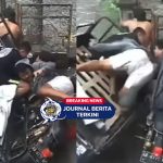 [VIDEO] Detik-Detik Emak-Emak Pemotor berhenti Tiba-Tiba Diseruduk Viar