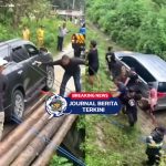 [VIDEO] Detik-Detik Mobil Dinas Wakil Bupati Konawe Lewat Jembatan Darurat Nyaris Jatuh ke Sungai!