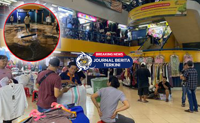 [VIDEO] Gorong-gorong Tersumbat, Pasar Cipulir Tergenang Air