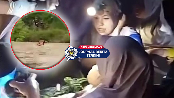 [VIDEO] Heboh Ibu Muda Nekat Terobos Sungai Meluap di Polman demi Susul Bayi di Rumah