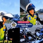 [VIDEO] Kocak tapi Tegas! Polisi Cegat Pemotor Nakal Lawan Arah