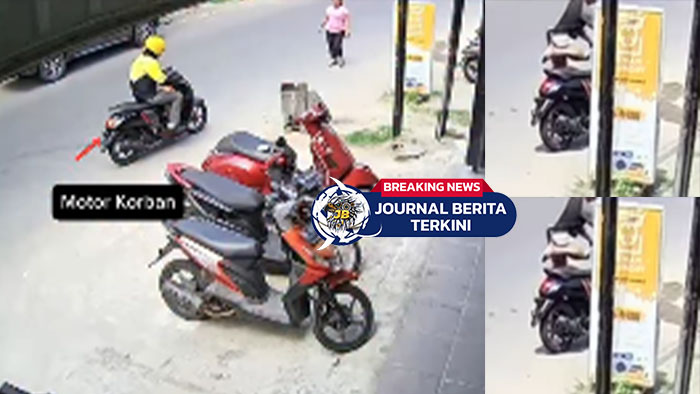 [VIDEO] Lupa Cabut Kunci! Ojol Makassar Jadi Korban Pencurian Motor