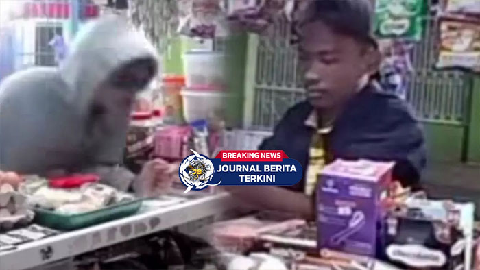 [VIDEO] Maling Terekam CCTV Satroni Kios di Makassar, Bawa Kabur Uang Jutaan Rupiah