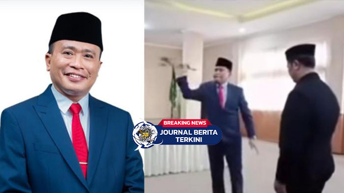 [VIDEO] Ngamukk!! Kakanwil Kemenag NTB Lempar Gagang Mikrofon saat Lantik Pejabat
