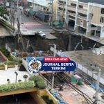 [VIDEO] Ngeri! Lubang Raksasa Sinkhole Sedalam 50 Meter Muncul di Depan RS Vajira Thailand