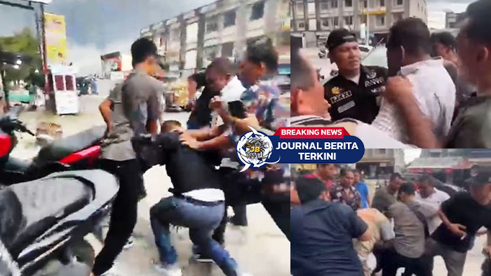 [VIDEO] Pelaku Lain Diburu! 2 Debt Collector Keroyok Wartawan di Labuhanbatu Ditangkap