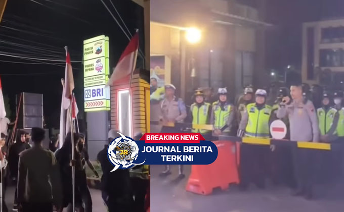 [VIDEO] Polisi Sopan Warga Sungkan! Aksi Demo di Polres Jepara Terlihat Welcome