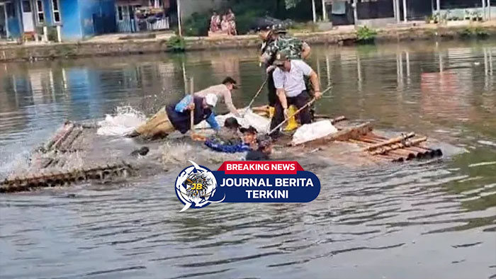 [VIDEO] Rakit Terbalik di Situ Cibeureum, Pejabat Bogor Selamat dari Insiden