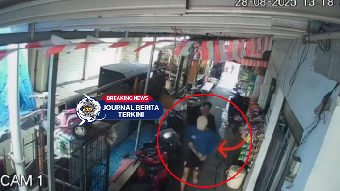 [VIDEO] Rekaman CCTV! Detik-Detik Pembunuh Di Clincing Terekam Selipkan Pisau Di Celana