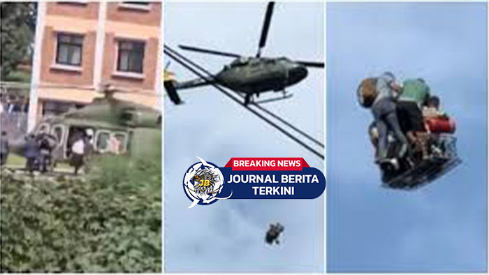 [VIDEO] Situasi Nepal Makin Gawat! Para Menteri Nepal Dievakuasi Pakai Helikopter Hindari Amukan Massa