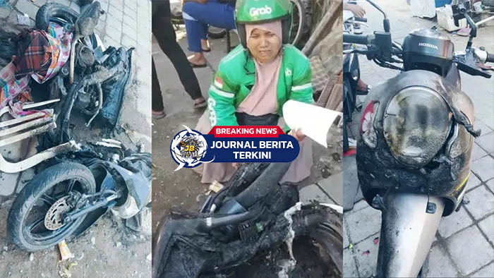 [VIDEO] Tangis Saripah Pecah! Sepeda Motornya Buat Ngojek Hangus Dibakar Saat Bentrok Warga Di Makassar