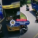 [VIDEO] Viral! Pemotor Nekat Hentikan Bus Pariwisata di Tikungan Tajam Demi Rombongan Klub Motor Lewat