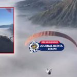 [VIDEO] Viral! Turis Korea Selatan Main Paralayang di Gunung Bromo