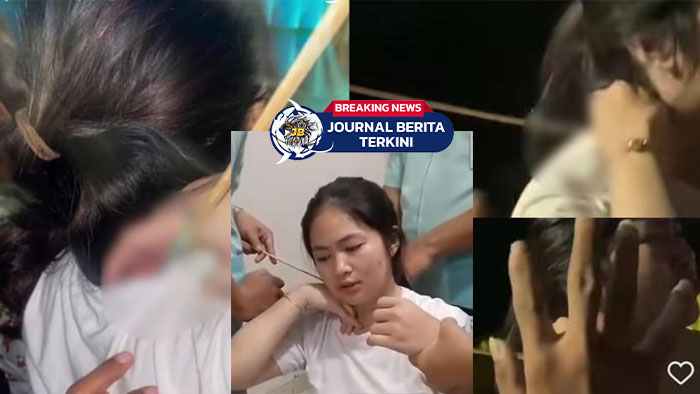 [VIDEO] Viral Wanita di Makassar Histeris Kena Busur Nyasar Tertancap di Pundak