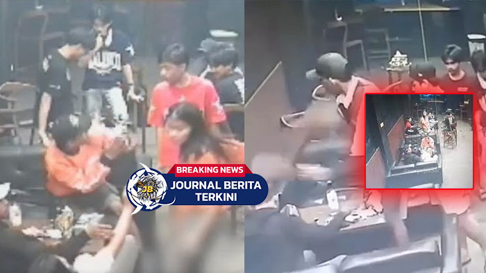 [VIDEO] Brutal! CCTV Aksi Pengeroyokan di Kafe Cengkareng, Polisi Kejar Pelaku