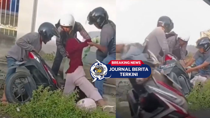 [VIDEO] Detik-Detik Kecelakaan di Jam Pulang Sekolah, Empat Orang Terlibat Laka di Mataram