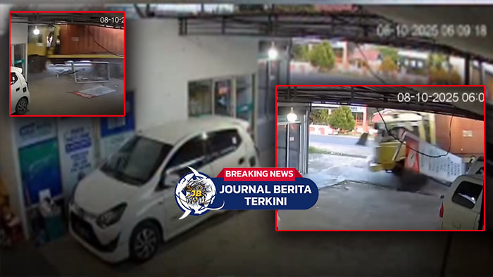 [VIDEO] Detik-Detik Truk Berkecepatan Tinggi di Polman Tabrak Rumah dan Apotek hingga Hancur