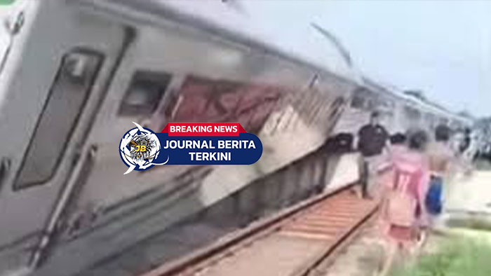 [VIDEO] Gerbong KA Purwojaya Anjlok! Petugas dan Polsuska Langsung Lakukan Penanganan