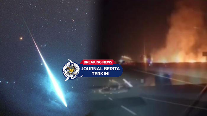 [VIDEO] Heboh Benda Diduga Meteor Jatuh Picu Kebakaran di Dekat Tol Ciperna Cirebon