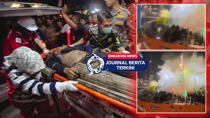 [VIDEO] Kapal Tanker MT Federal 2 Terbakar di Batam, 10 Pekerja Tewas & 21 Luka-Luka