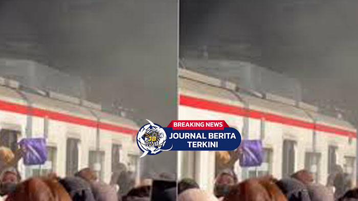 [VIDEO] Kepanikan di Stasiun Tanjung Barat, KRL Mendadak Berasap