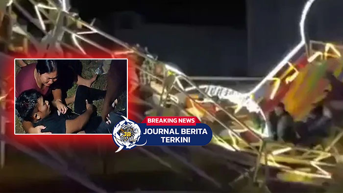 [VIDEO] Lima Anak Jadi Korban! Wahana Rainbow Slide di Pasar Malam Kalbar Ambruk