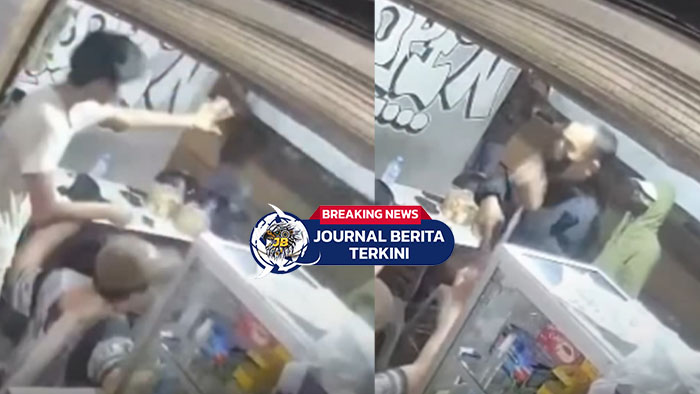 [VIDEO] Mencekam! Puluhan Geng Motor Serang Warung Di Tanah Abang