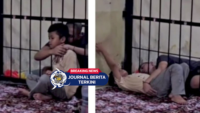 [VIDEO] Momen Haru! Polisi Izinan Anak Tahanan Peluk Ayahnya Untuk Melepas Rindu