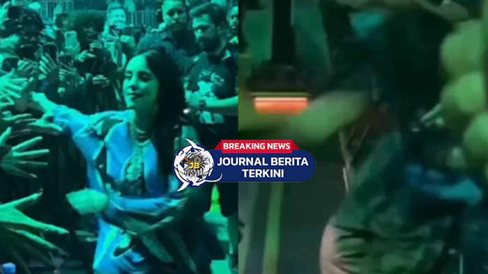 [VIDEO] Penonton Diusir Usai Tarik Billie Eilish hingga Jatuh saat Konser