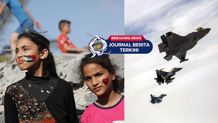 [VIDEO] Pesawat Tempur Disangka Atraksi, Anak Gaza Tak Sadar Bahaya Serangan Israel