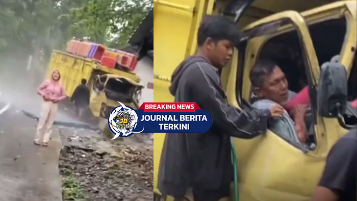 [VIDEO] Rem Diduga Blong! Sopir Truk Terjepit di Jalan Raya Pusuk Lestari, Lombok Barat