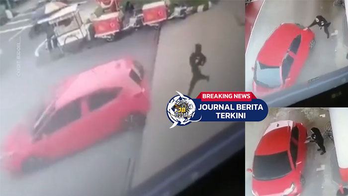 [VIDEO] Tak Bayar Lalu Kabur! Pengendara Mobil Kabur Setelah Mengisi BBM di SPBU Tangerang Selatan