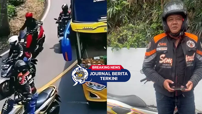 [VIDEO] Tidak Ada Maksud Mau Arogan! Pemotor yang Viral Hentikan Bus di Ciwidey Saat Konvoi Akhirnya Minta Maaf