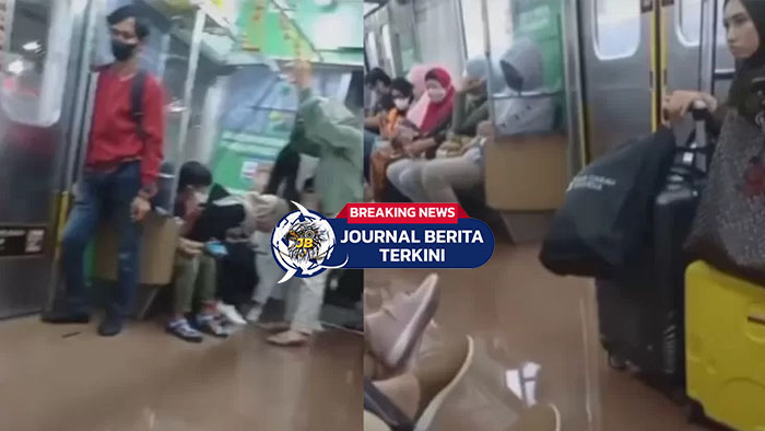 [VIDEO] Viral! Air Mengalir di Dalam Gerbong KRL Saat Melaju di Tengah Hujan Deras