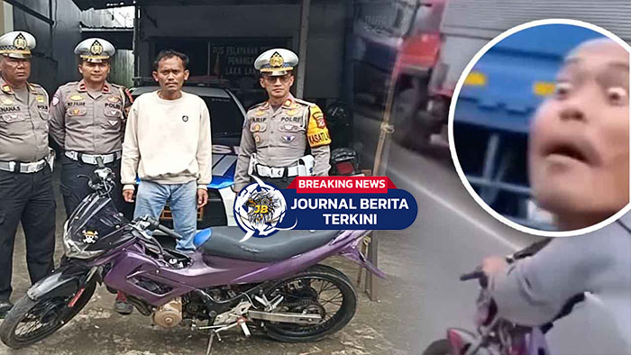 [VIDEO] Viral! Polisi Berhasil Amankan Pemotor Ugal-ugalan di Cicurug Sukabumi