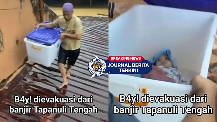 [VIDEO] Banjir Bandang Tapteng! Bayi dalam Box Berhasil Dievakuasi dari Ancaman Arus Deras
