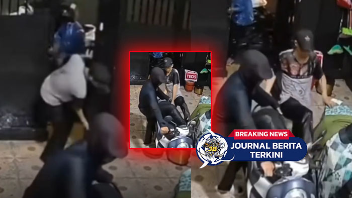 [VIDEO] Bobol Stang Motor! Empat Pria Gagal Mencuri Karena Dipergoki Pemilik