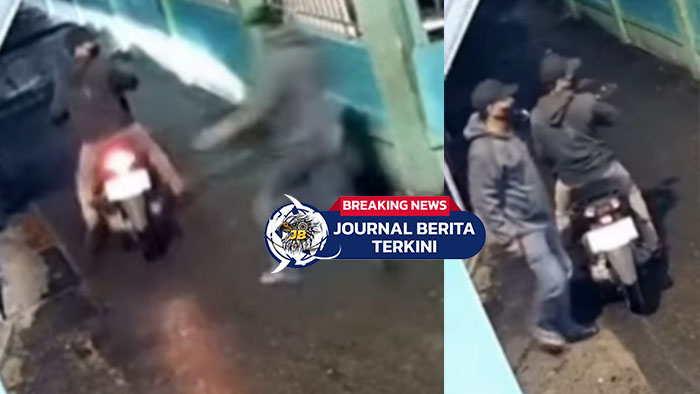 [VIDEO] CCTV! Rekaman Aksi Pencurian Motor di Area Masjid Miftahul Hasanah, Cilincing