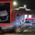 [VIDEO] Detik-Detik SUV Tertabrak KRL dan Tercebur ke Kali di Cengkareng