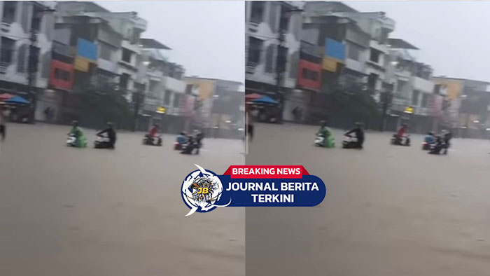 [VIDEO] Hujan Deras di Medan! Sejumlah Ruas Jalan Terendam di Simpang Kampung Lalang