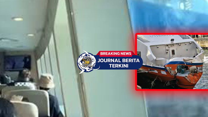 [VIDEO] Insiden di Laut Singapura! Kapal Ferry Horizon Bertabrakan dengan Kapal Kargo